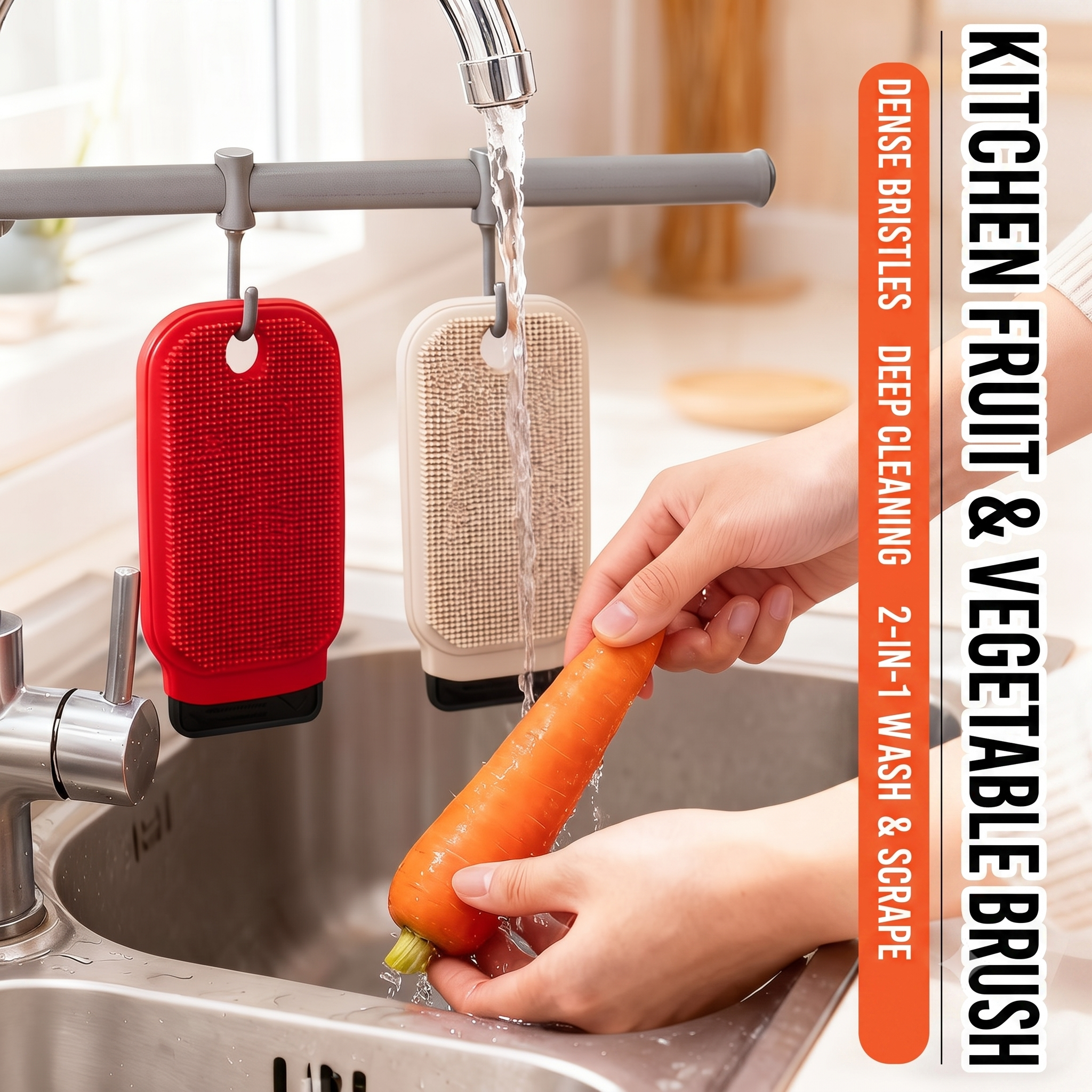 Multifunctional Fruit & Vegetable Cleaning Brush