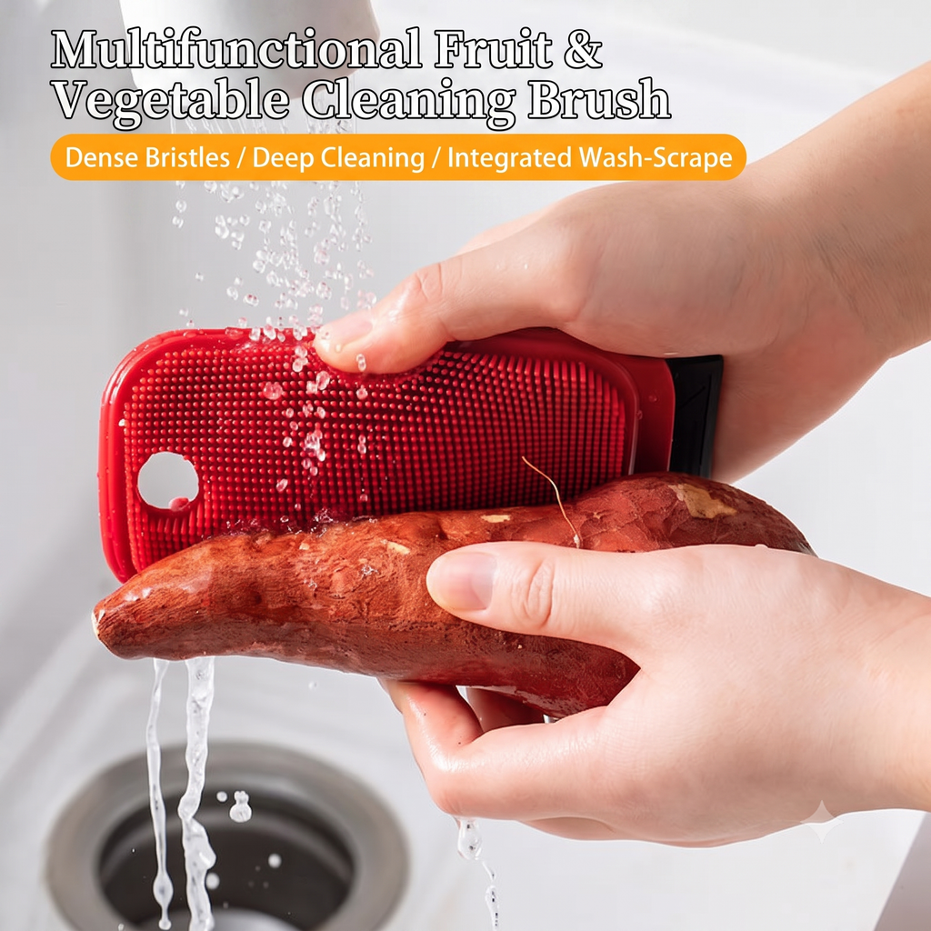 Multifunctional Fruit & Vegetable Cleaning Brush